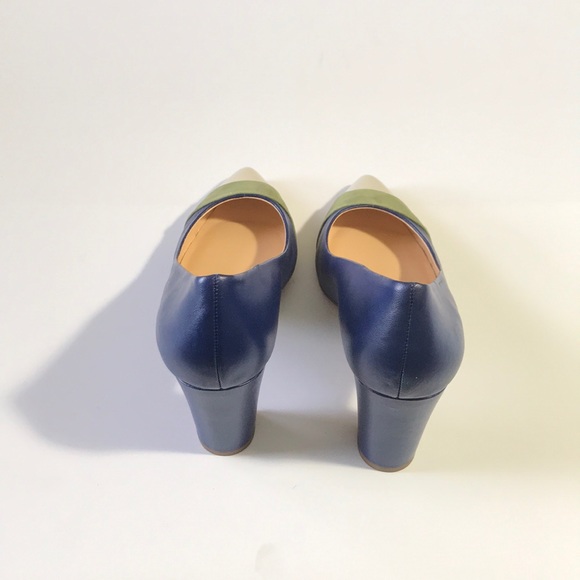 C Wonder Jillian Leather and Suede Pumps with Toe Detail - Picture 3 of 8